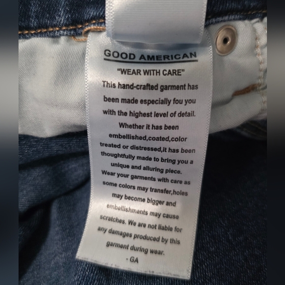 Good American Distressed Crop Jeans - Picture 5 of 6